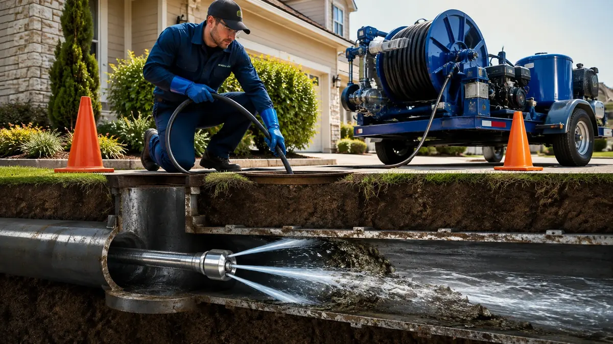 Main Sewer Line Hydro Jet Cleaning in Discovery Bay