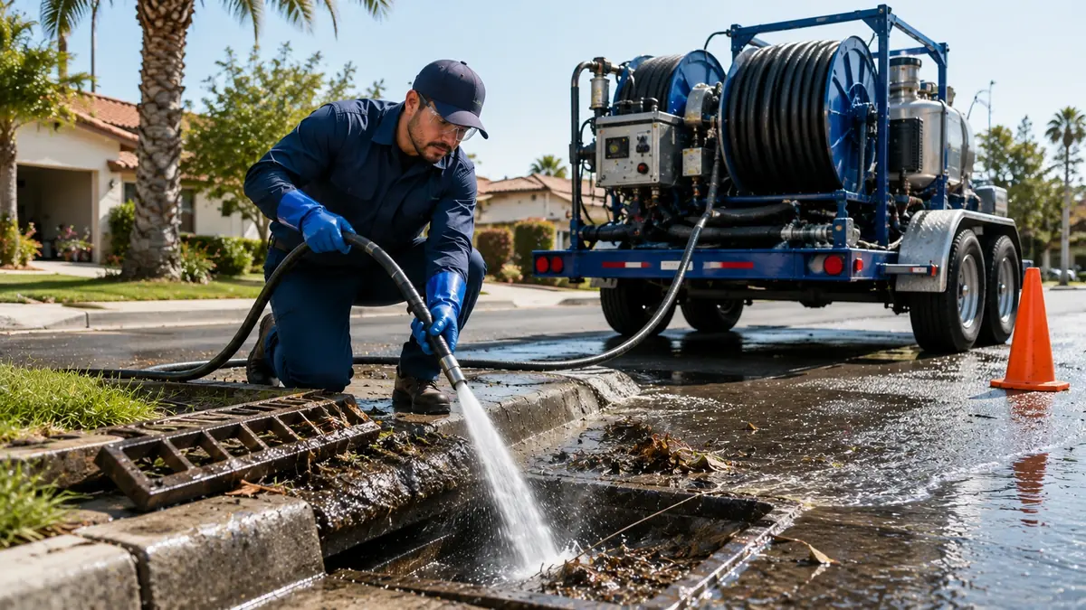 Storm Drain Hydro Jet Cleaning in Discovery Bay